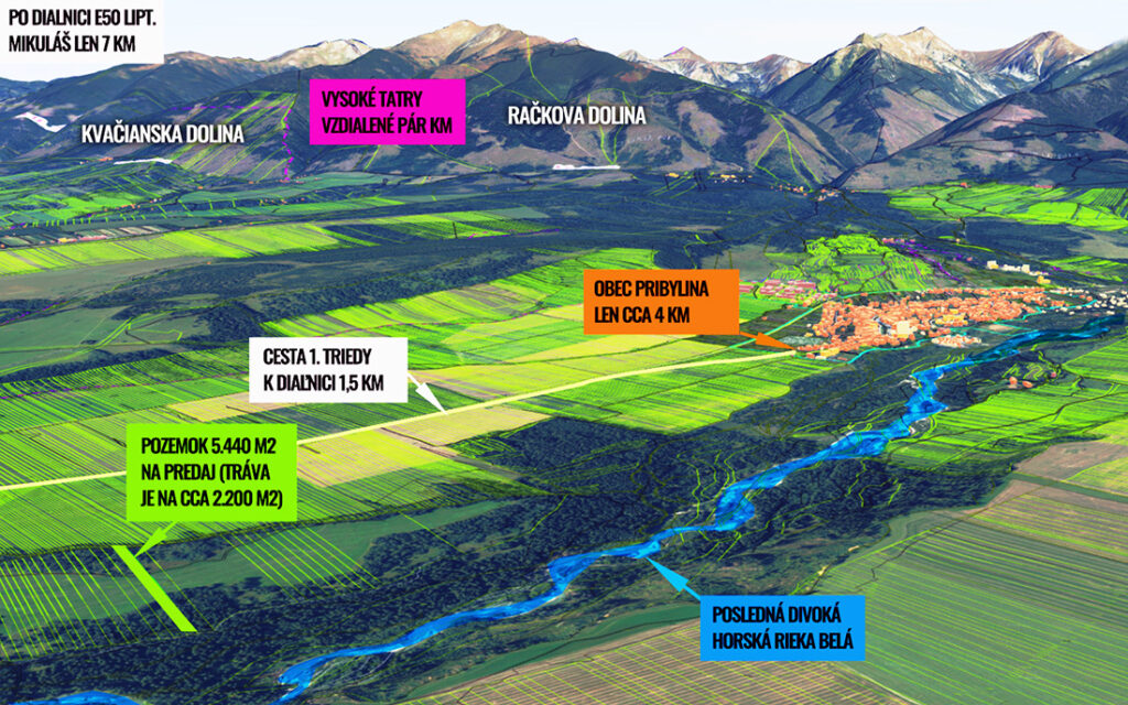 Pozemok Liptov - Tatry - Vavrišovo (7km Liptovský Mikuláš) - Včely, ovce, kozy, kone, farma - Malý obr.č.18